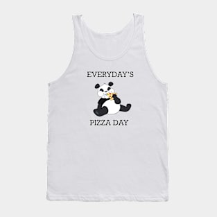 Everyaday is pizza day - Funny Pand Tank Top